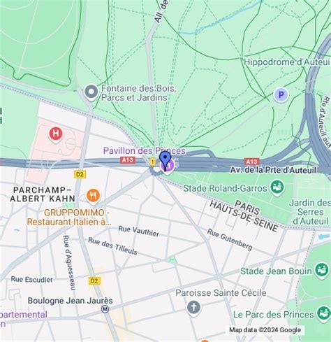 le pavillon google map